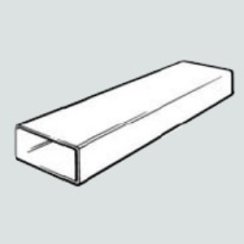 DOMUS systém 100 ploché potrubí 120x60mm (1m)