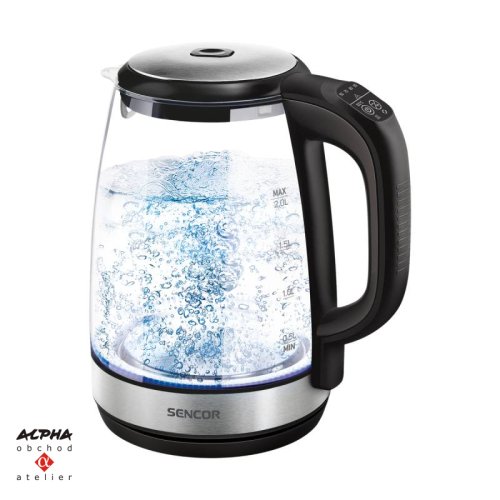 Varná konvice Sencor SWK2090BK sklo