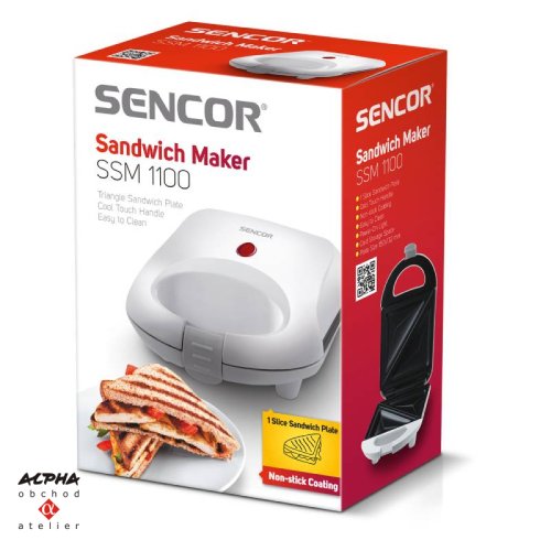 Sendvičovač Sencor SSM 1100 bílý