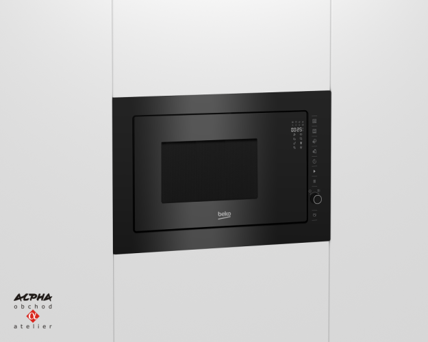 Vestavná mikrovlnná trouba BEKO BMGB 25333BG černá