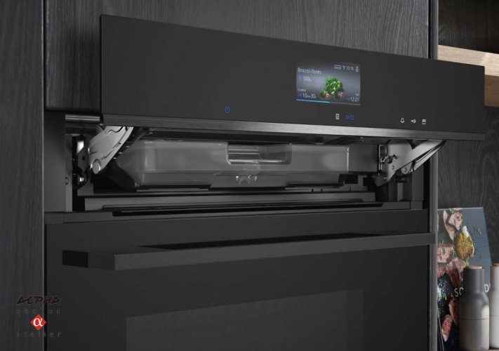 Kombinovaná parní trouba Siemens HS 736G1B1 černá