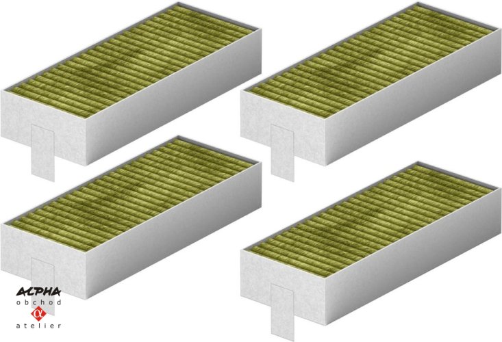 Pachový filtr CleanAir Bosch HEZ9VRCR1 (sada)