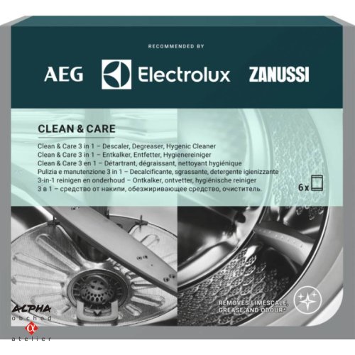 Čistící prášek Electrolux na pračky/myčky (6ks)