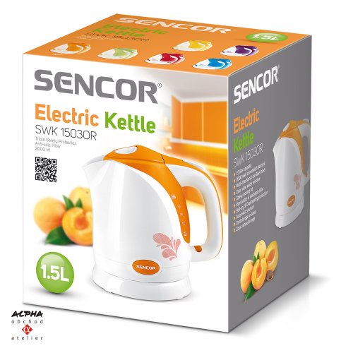 Rychlovarná konvice Sencor SWK 1503OR oranžová