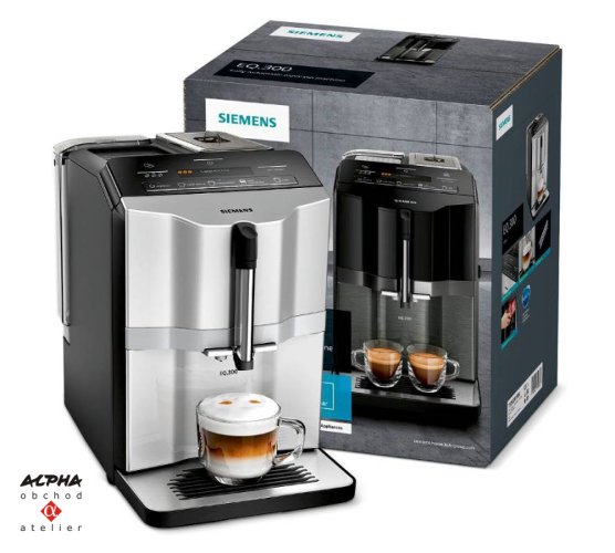 Espresso Siemens TI 353201 RW stříbrná