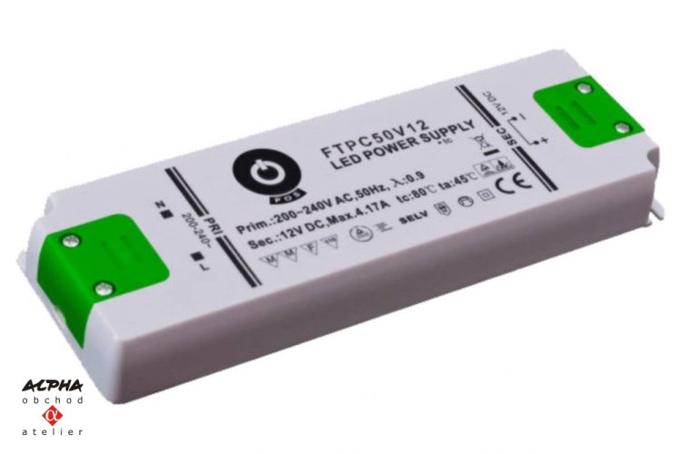 Napájení PROFI LED 12V/50W/3750mA IP20 stavební