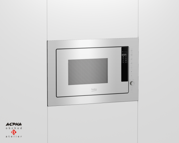 Vestavná mikrovlnná trouba BEKO BMGB 25333WG bílá
