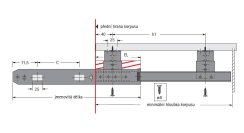 Výsuv klávesnice KA3434/400mm