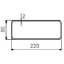 DOMUS systém 150 ploché potrubí 220x90mm (1m)