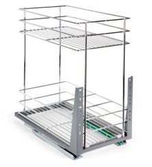 Plnovýsuvný 2koš s tlumením Komfort 150mm chrom