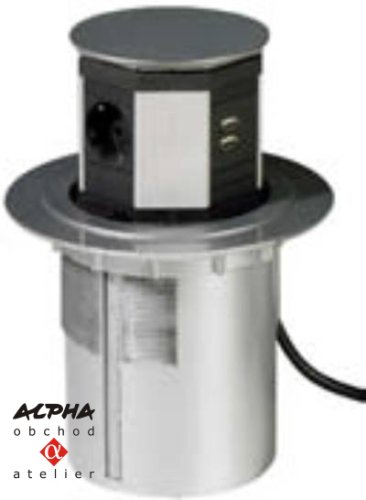 Zápustná zásuvka k vestavbě EPAIL 2BEK N/2USB/2NET