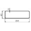 DOMUS systém 125 ploché potrubí 204x60mm (1m)