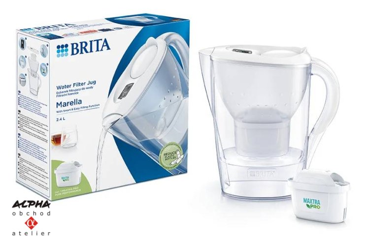Konvice BRITA Marella Memo/bílá/2.4l