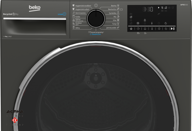 Sušička prádla BEKO B5T 682530MCSHBC 8kg/Antracit