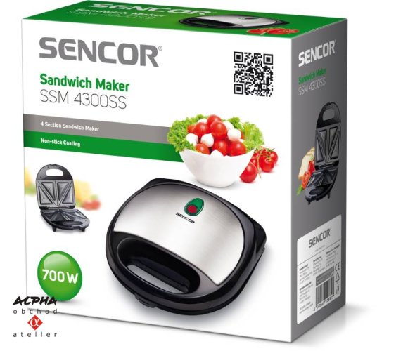 Sendvičovač Sencor SSM 4300SS
