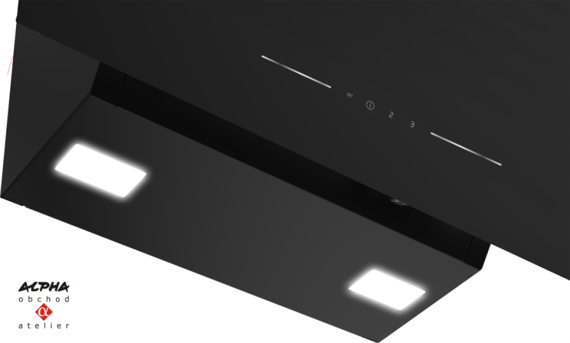 Odsavač šikmý BEKO BHCA 62442BBH 60cm/černý