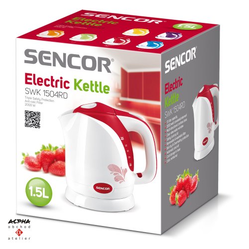 Rychlovarná konvice Sencor SWK 1504RD červená