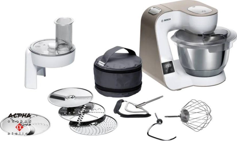 Kuchyňský robot Bosch MUM 5XW10 s váhou/Champagne