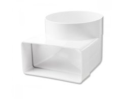 DOMUS systém 100 koleno 90° přechod ploché/kulaté