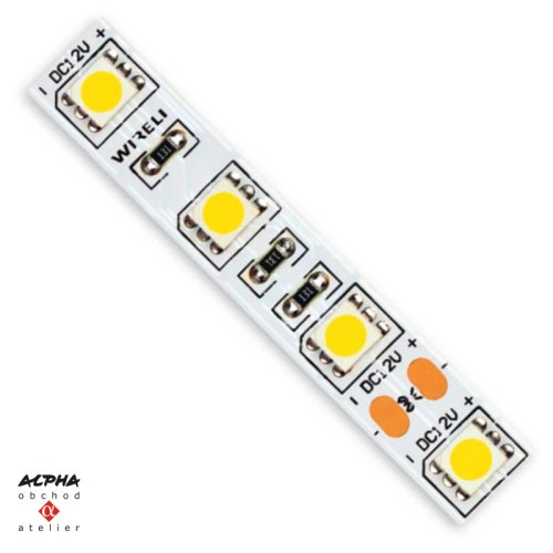LED pásek 5050 60LED/14,4W/1140lm bílá teplá