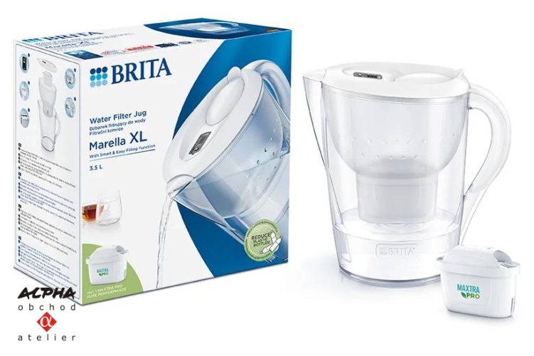 Konvice BRITA Marella XL/Memo/bílá/3.5l