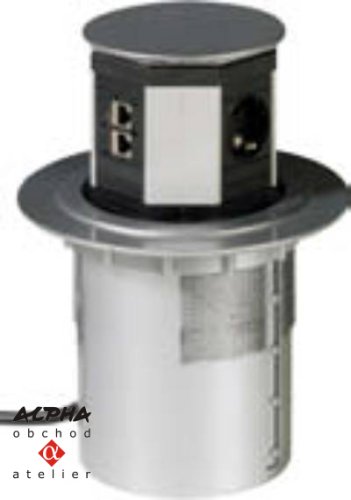 Zápustná zásuvka k vestavbě EPAIL 2BEK N/2USB/2NET