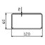 DOMUS systém 100 ploché potrubí 120x60mm (1m)